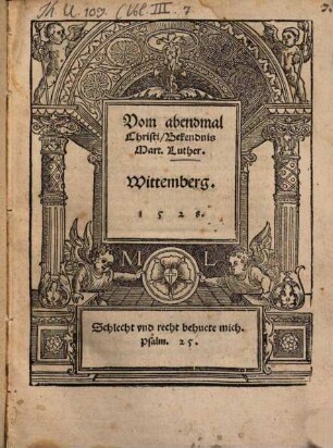 Vom abendmal Christi : Bekendnis