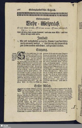 Siebenzehendes Lehr-Gespräch