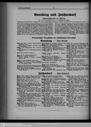 Borsberg und Zaschendorf
