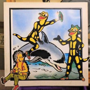 Salamander Schaufenster Plakat