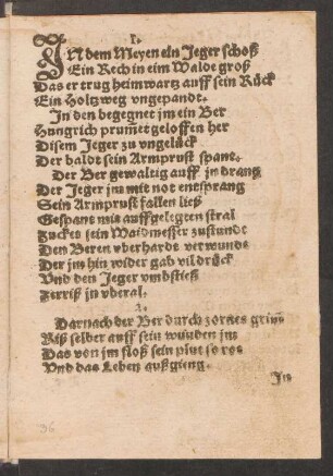 In dem Maien ein Jäger schoß/ ein Reh in einem Walde groß