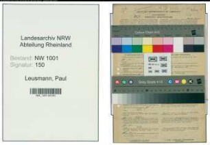 Entnazifizierung Paul Leusmann, geb. 09.07.1900 ()