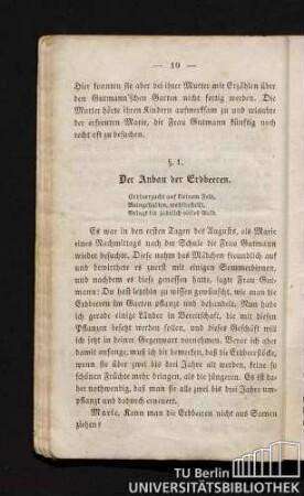 §. 1. Der Anbau der Erdbeeren.