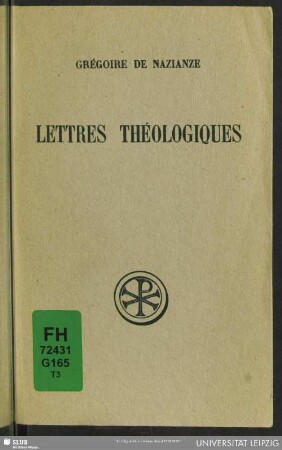 Lettres théologiques