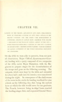 Chapter VII. Landing of the troops ...