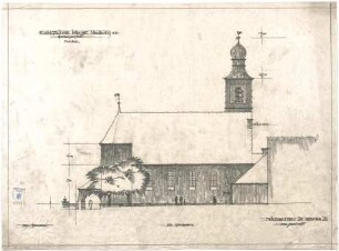 Bestelmeyer, German; Neuburg an der Donau (Bayern); Ev. Kirche - Gartenansicht
