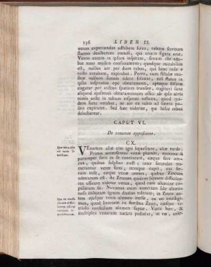 Caput VI. De venarum appositione