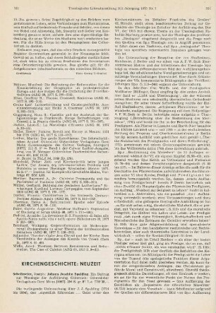523-526 [Rezension] Schollmeier, Joseph, Johann Joachim Spalding