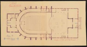 Goethe Theater, Bad Lauchstädt: Grundriss 1:100