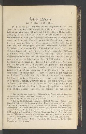Ärztliche Missionen