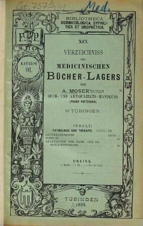 Katalog. 91. 1888 = Abth. 3