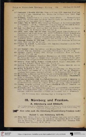 III. Nürnberg-Franken (Nr. 436-664)