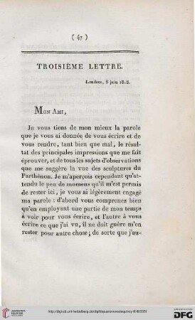 Troisième lettre