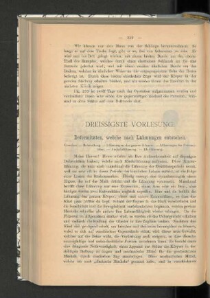 Dreissigste Vorlesung.