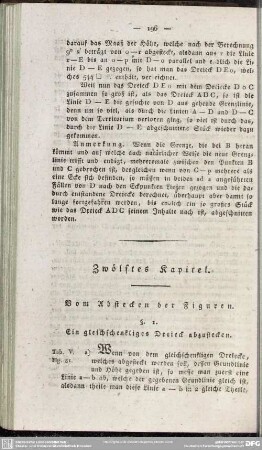 Zwölftes Kapitel. Vom Abstecken der Figuren