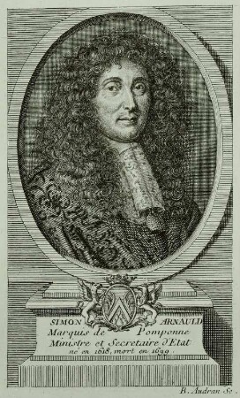 Bildnis Marquis de Simon Arnauld Pomponne