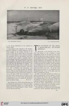 42: The etchings of Mr. Fred. V. Burridge, R.E.