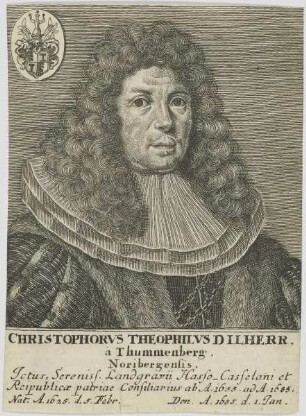 Bildnis des Christophorvs Theophilvs Dilherr