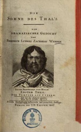 Die Söhne des Thal's : ein dramatisches Gedicht, 1. Die Templer auf Cypern