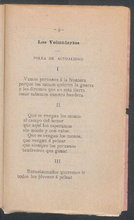 Los Voluntarios : Polka de actualidad