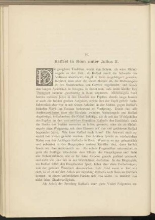 VI. Raffael in Rom unter Julius II.