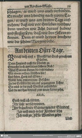 Am dritten Oster-Tage