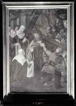 Bergkirche; Südlicher Seitenflügelaltar, Kreuztragung