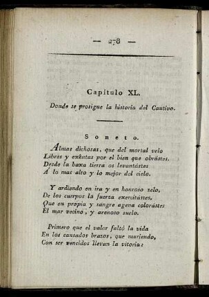 Capítulo XL. Donde se prosigue la historia del Cautivo