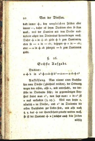 Sechste Aufgabe