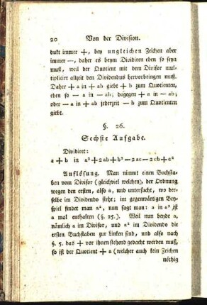 Sechste Aufgabe
