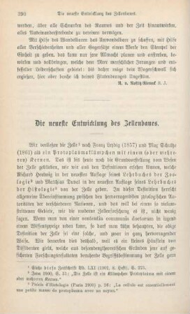 390-404 Die neueste Entwicklung des Zellenbaues