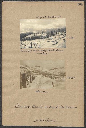 Barrenkopf Reichackerkopf. Französ. Stellung von IIb aus
