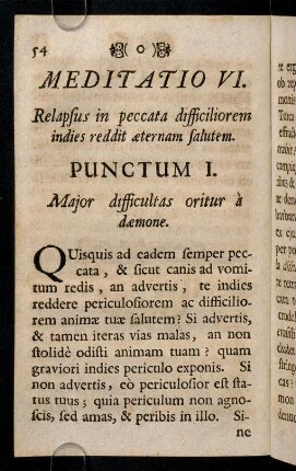 54-65, Meditatio VI