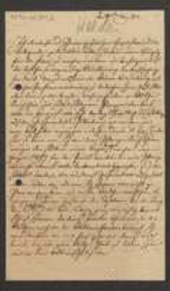 Brief von Ludwig von Welden an Unbekannt