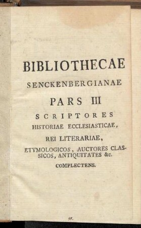 3: Bibliotheca Senckenbergiana
