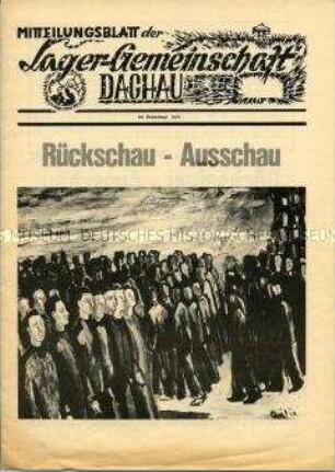 Informationsblatt ehemaliger Insassen des Konzentrationslagers Dachau