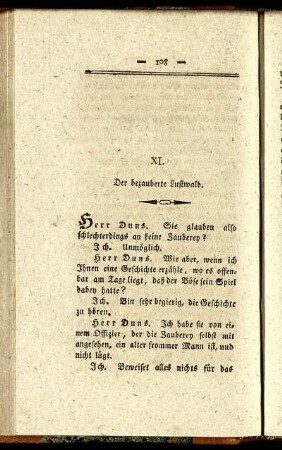 XI. Der bezauberte Lustwald.