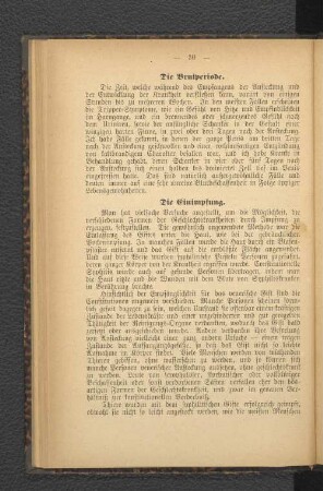 Die Einimpfung.