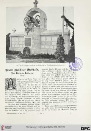 Neuere Münchener Grabmäler, [2]