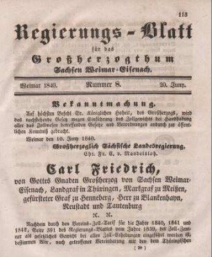 Nr. 8 : 20 Juny 1840