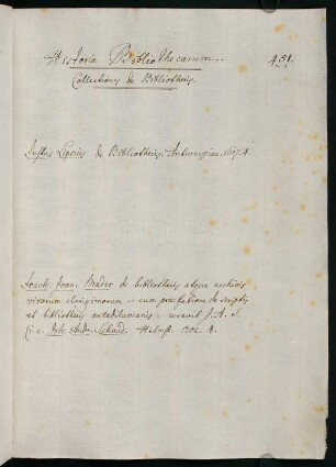 451-452, B. Collectiones de bibliothecis