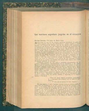 Los escritos argentinos juzgados en el extranjero