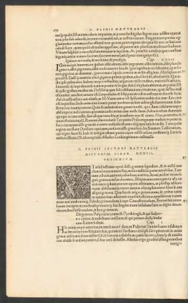 C. Plinii Secundi Naturalis Historiae Liber XXXVII.