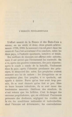 I L'Erreur Fondamentale