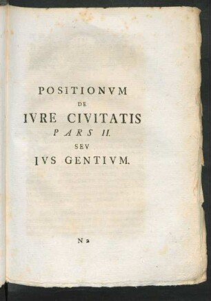Pars II. Seu Ius Gentium