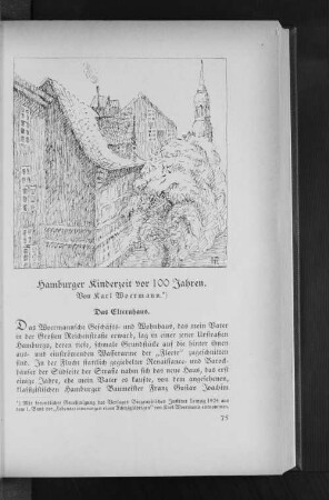 Hamburger Kinderzeit vor 100 Jahren.