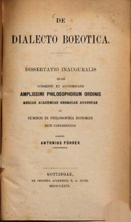 De dialecto Boeotica