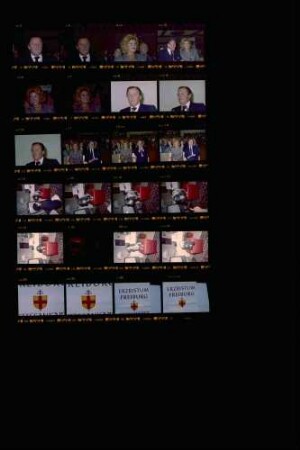 Baron Hans-Heinrich Thyssen-Bornemisza Baronin Carmen Thyssen-Bornemisza Wappen der Erzdiözese Freiburg Nicht enthalten: Ludwigsburger Oberbürgermeister Hans Jochen Henke