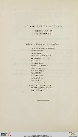 El Alcalde de Zalamea