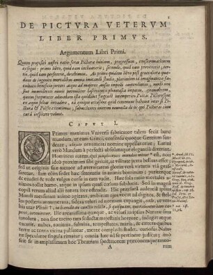 Argumentum Libri Primi.